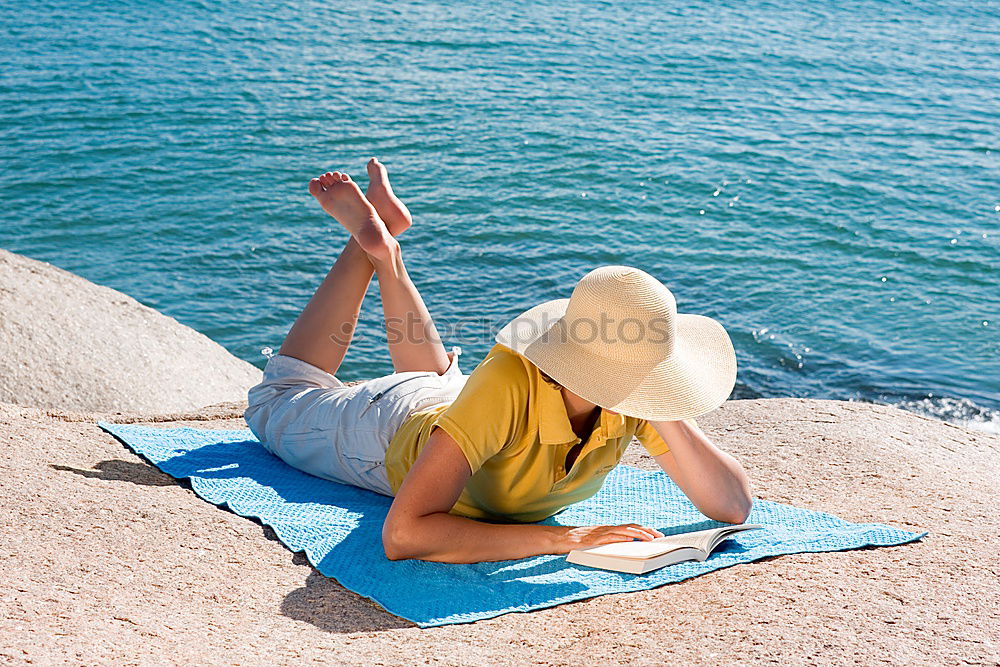 Similar – Image, Stock Photo sunbath Vacation & Travel