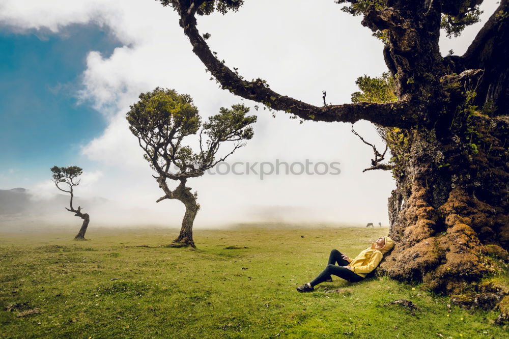 Similar – Image, Stock Photo lunch break Mountain Man