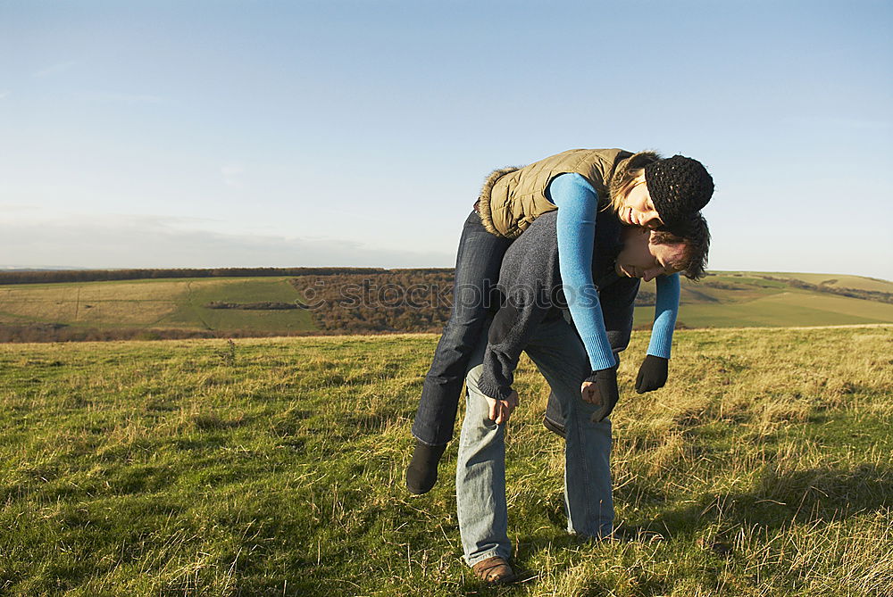 Similar – Senior couple in a meadow