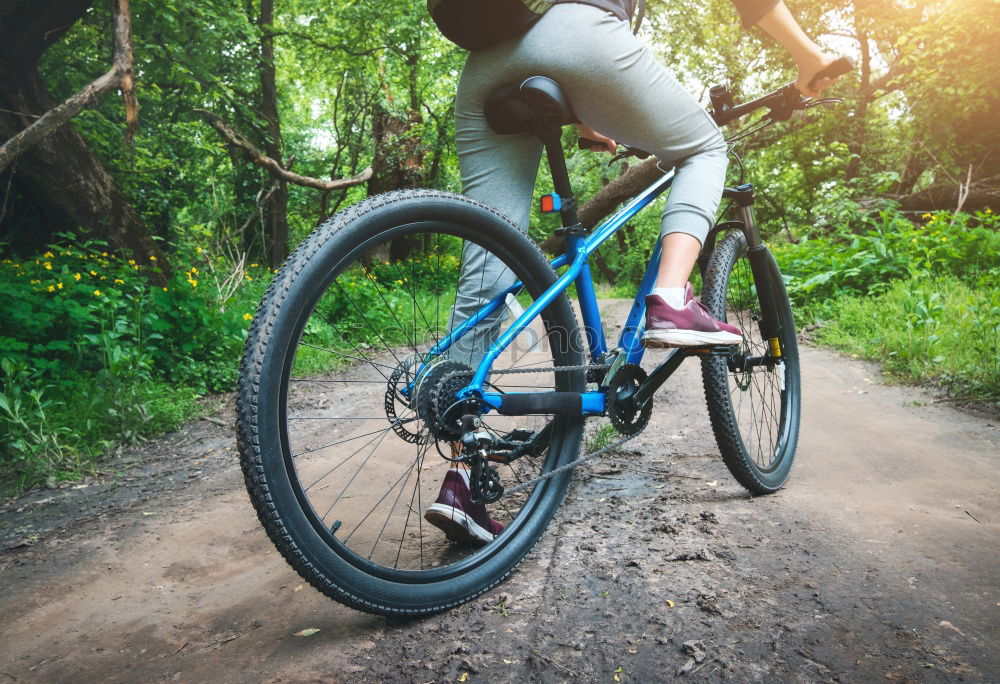 Similar – Image, Stock Photo Naughty boy with defiant gesture over bike on a cycleway