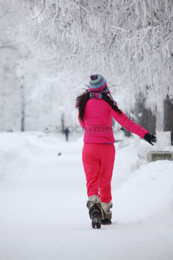 Similar – Family spending time together walking outdoors in winter