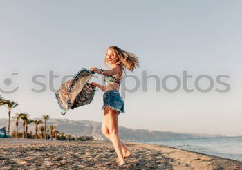 Similar – Image, Stock Photo portrait of beautiful happy young woman outdoors