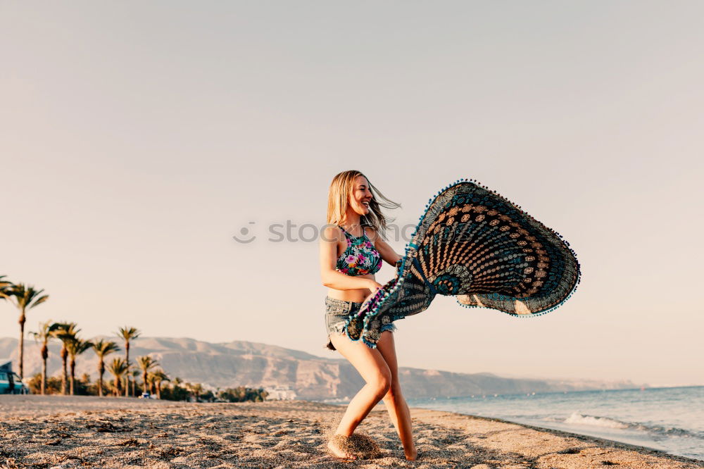 Similar – Image, Stock Photo portrait of beautiful happy young woman outdoors