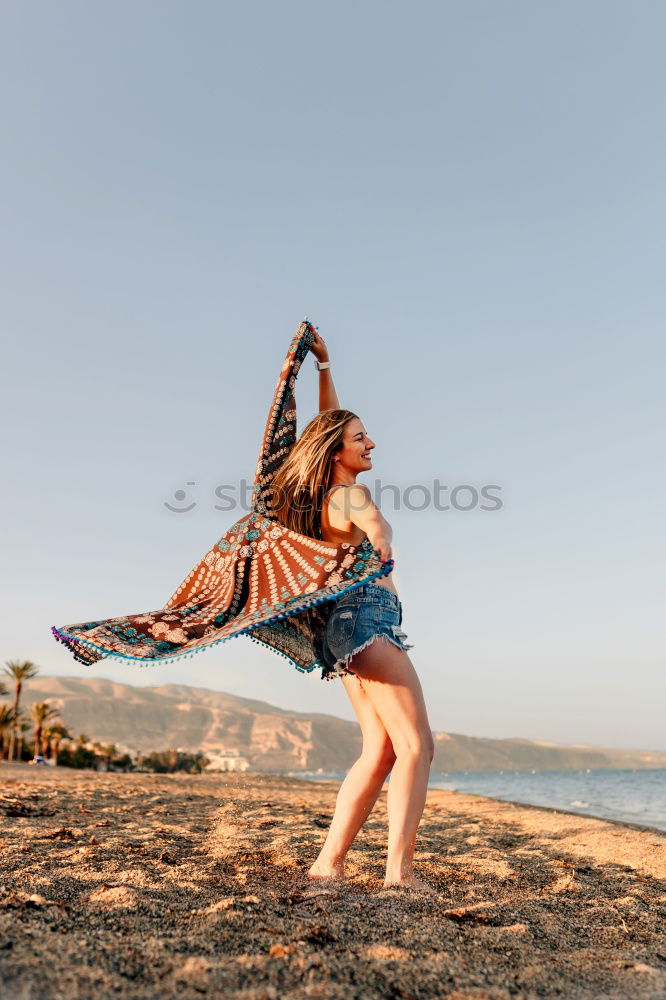 Similar – Man skating near sea Joy