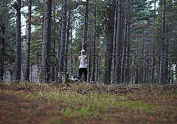 Similar – Image, Stock Photo Young man into the forest