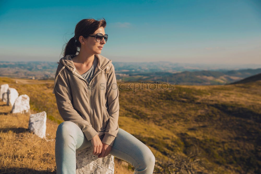 Similar – Image, Stock Photo Girl near Hollywood Hills in Los Angeles, California