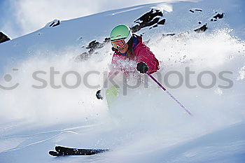 Similar – Tiefschnee Skifahren Sport