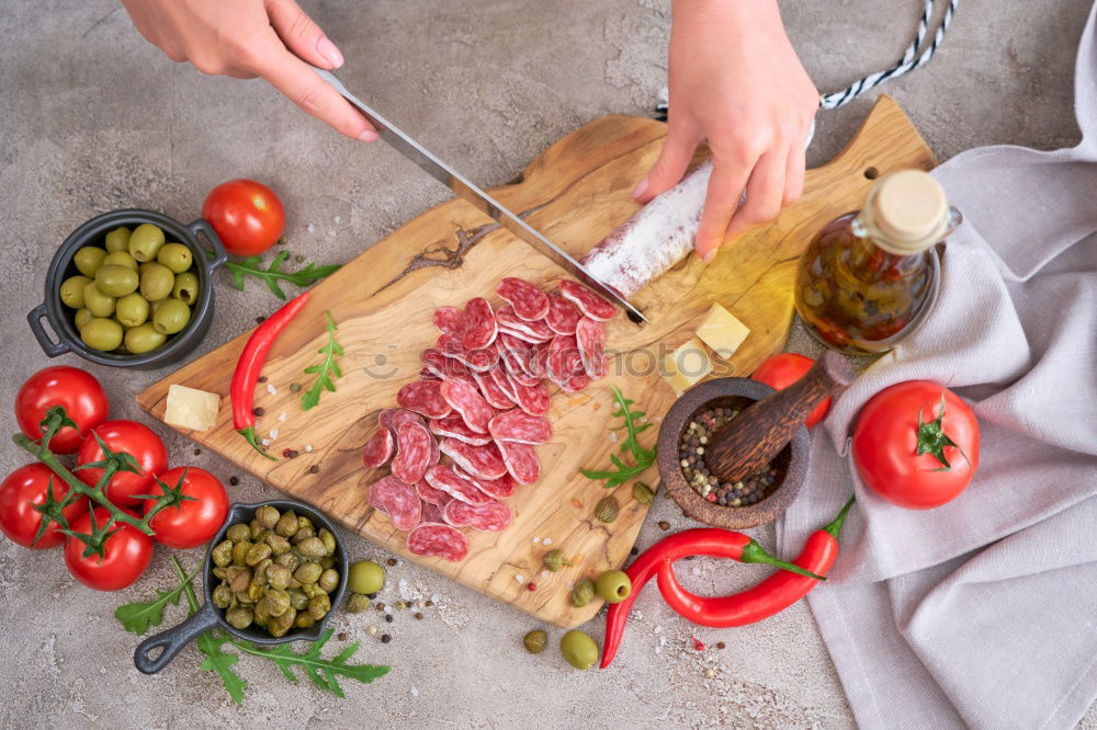 Similar – Image, Stock Photo fresh and homemade pasta