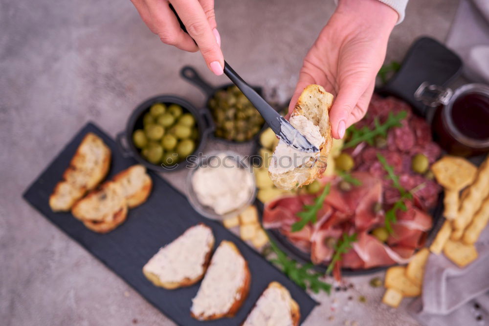 Similar – Image, Stock Photo Close-up of colorful dish at restaurant