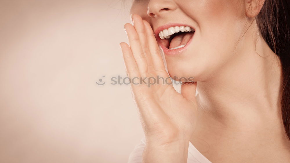 Similar – Delighted woman with eyes closed