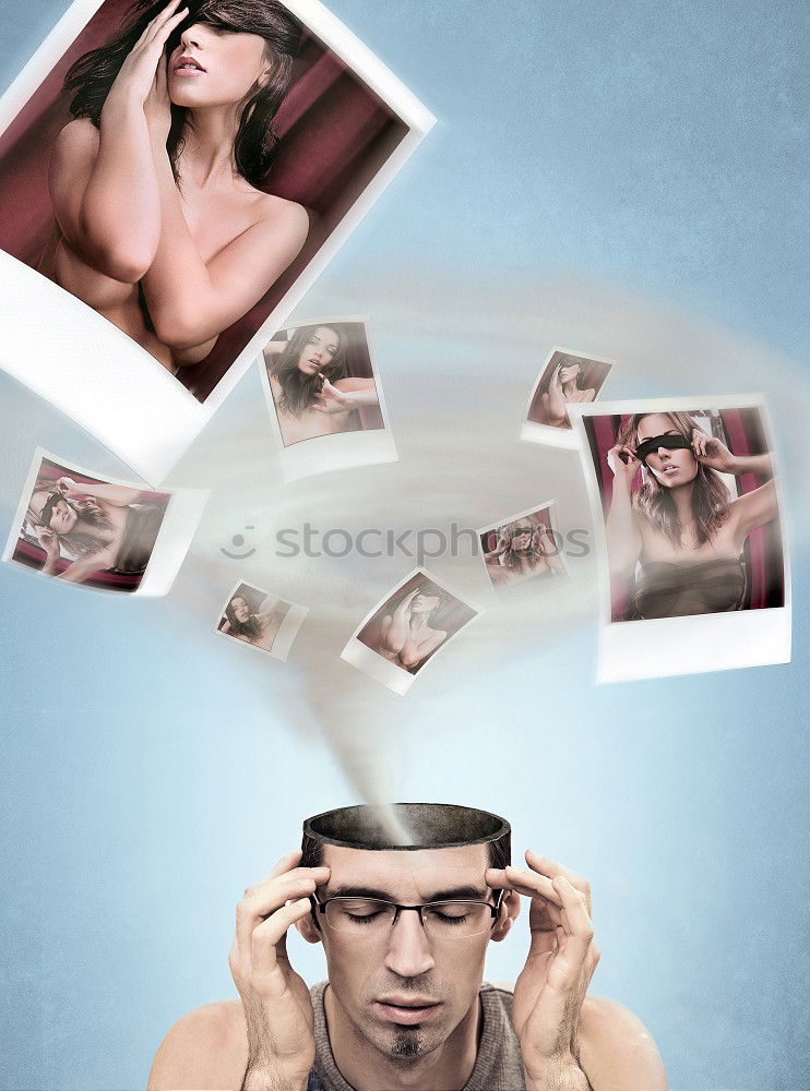 Similar – Image, Stock Photo shy guy Colour photo