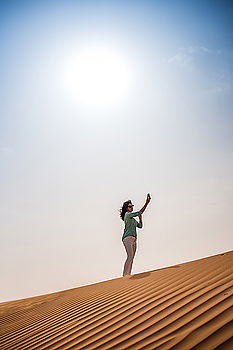 Similar – Image, Stock Photo Man on the horizon