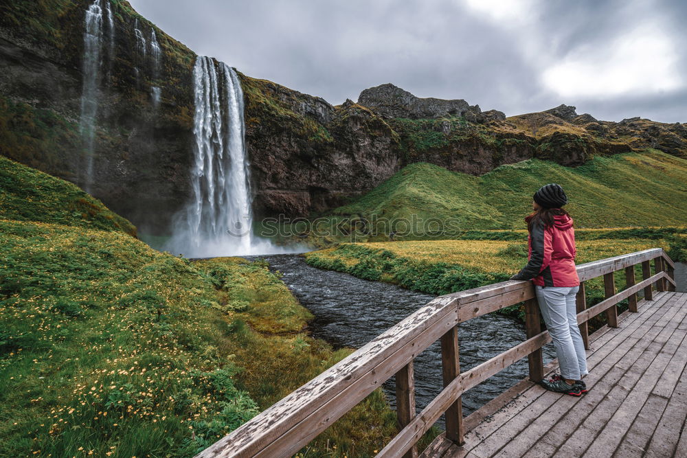 Image, Stock Photo enjoy the view Human being