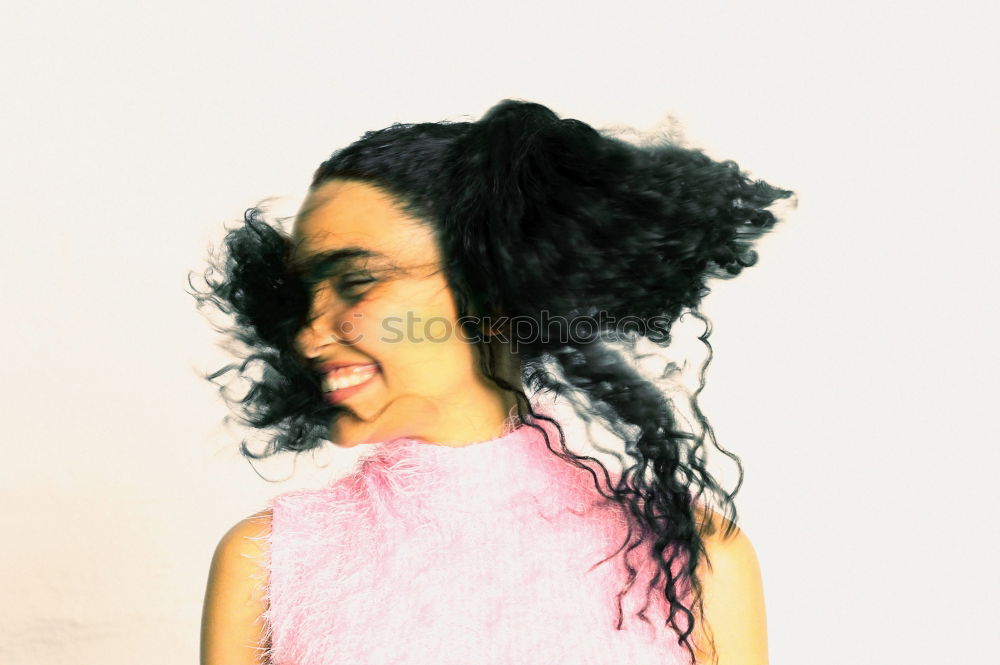 Similar – Image, Stock Photo Young dark skinned woman with dreadlocks