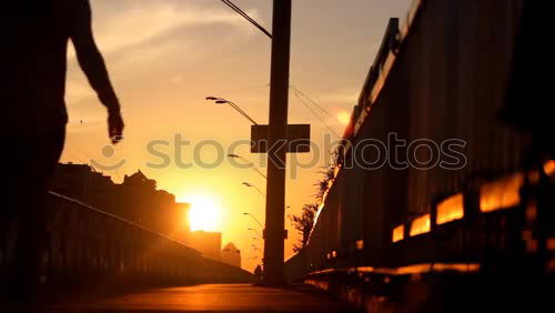 Image, Stock Photo What a Feeling Sunset