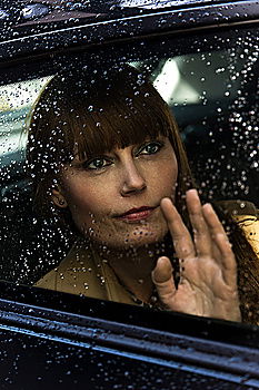 Similar – young woman in a car