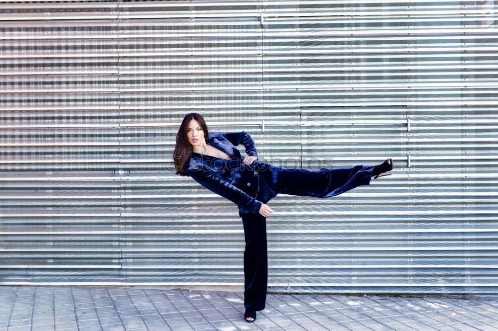 Similar – Image, Stock Photo Anonymous man dancing on pavement