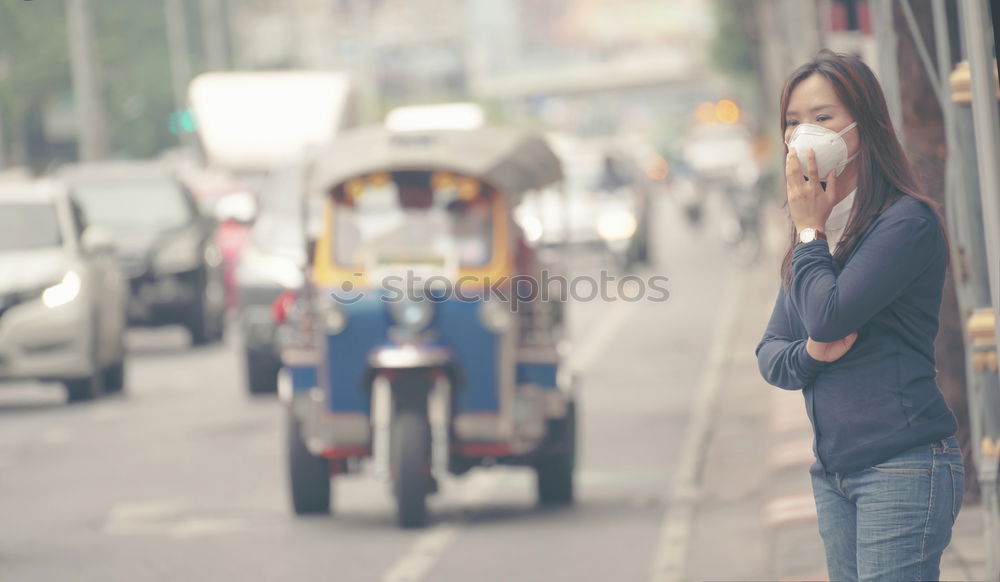 Image, Stock Photo Beautiful young asian woman Street ballet dancer