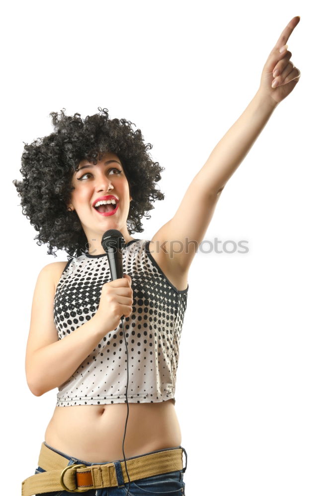 Similar – Image, Stock Photo young woman doing facial expressions against a pink background