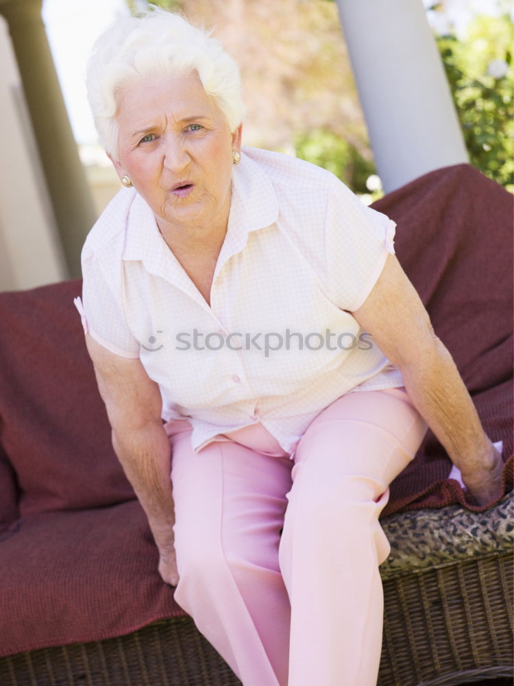 Similar – Image, Stock Photo Grandmother I Woman Adults