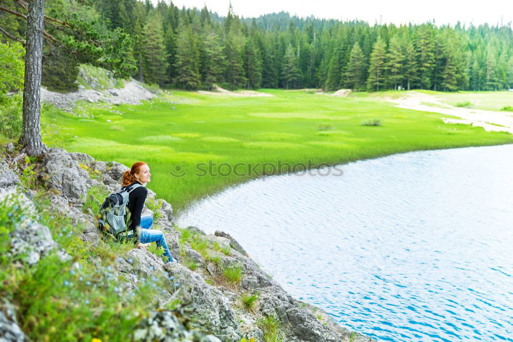 Similar – happy lovers on Holiday in the alps mountains