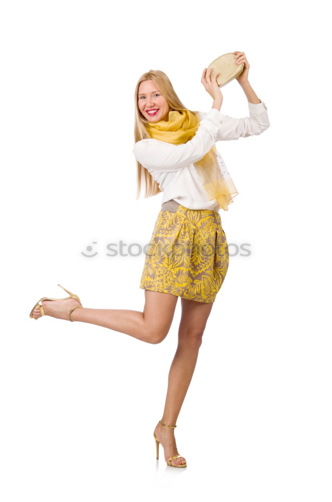 Similar – Image, Stock Photo Ballet dancer with leg up