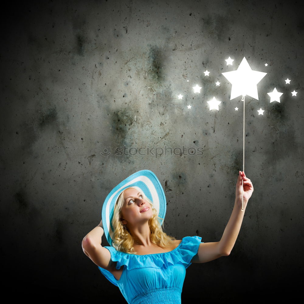 Similar – Image, Stock Photo The Starcatcher Fairy tale