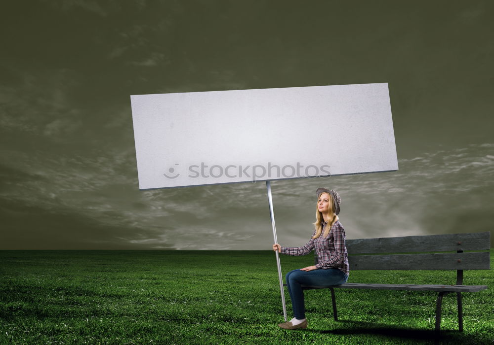 Similar – Young woman on chair Woman