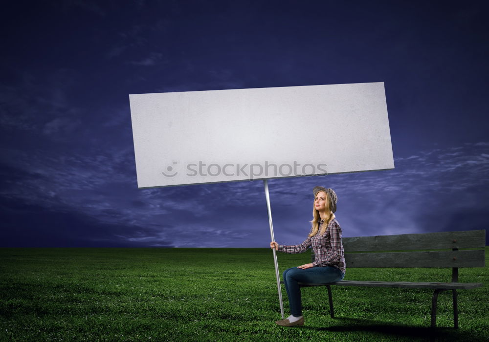 Similar – Young woman on chair Woman