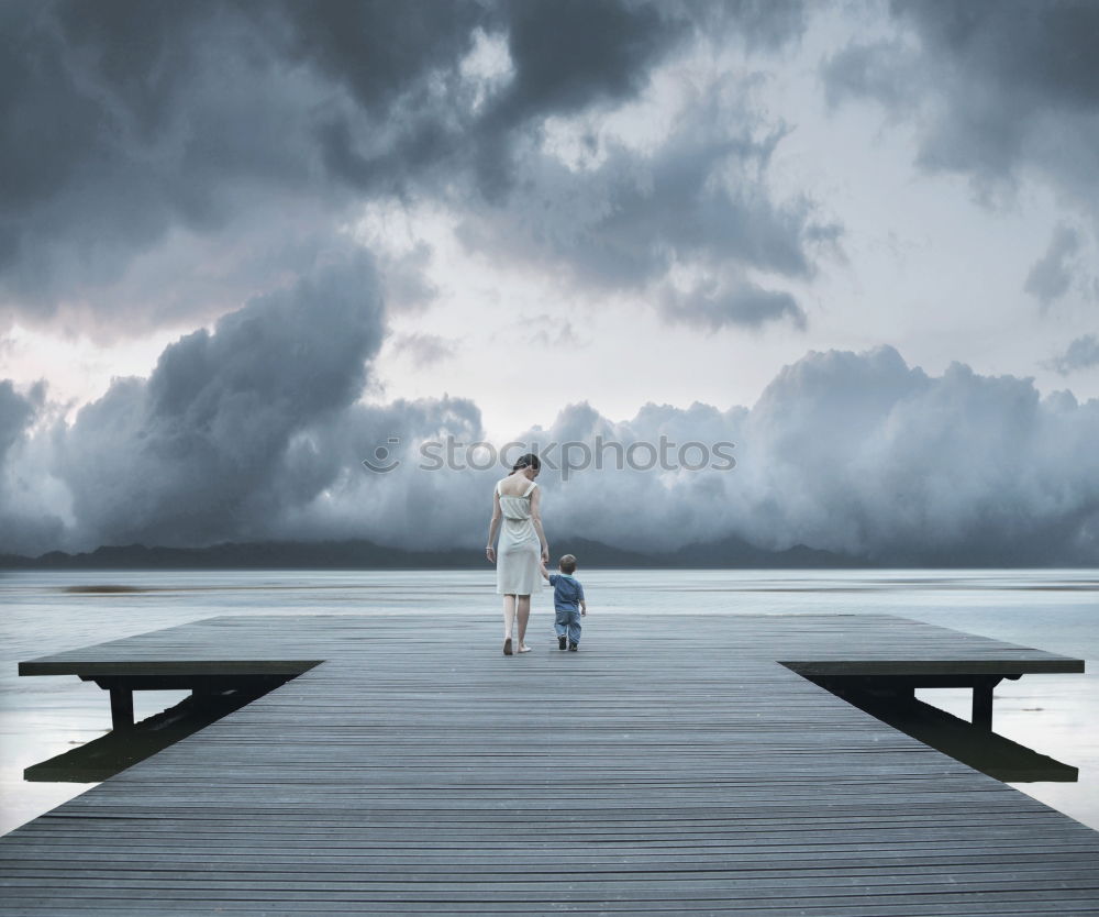 Similar – Image, Stock Photo Off to the sea! Harmonious