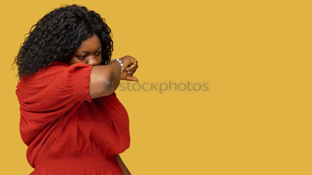 Similar – Sensual woman posing in studio