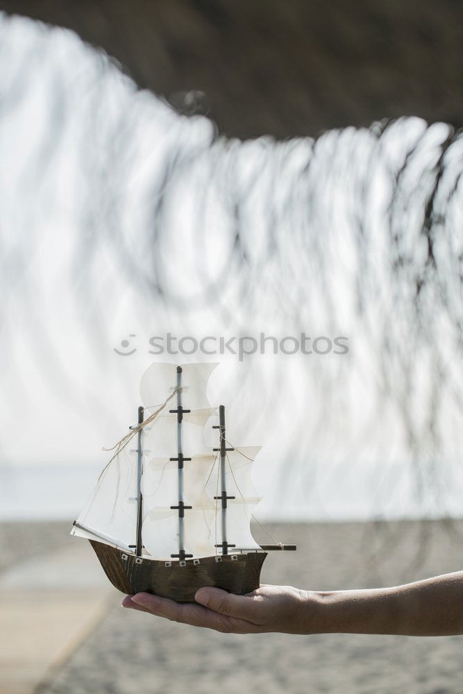 Similar – Image, Stock Photo Volleyball net on beach