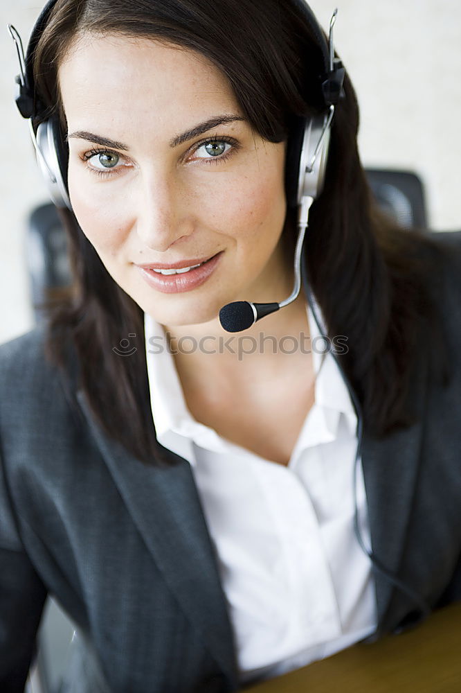 Similar – Image, Stock Photo Smiling Businesswoman Listening on Mobile Phone