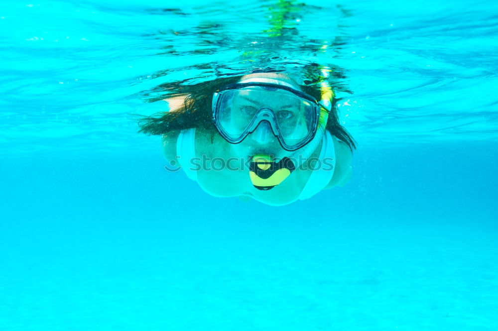 Similar – Diver with Bubbles II