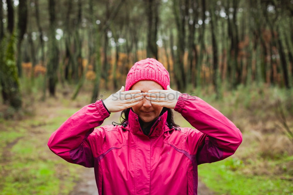 Similar – Image, Stock Photo Bearded man taking shots in forest