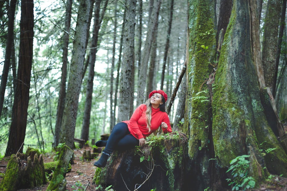 Similar – Image, Stock Photo Young man into the forest