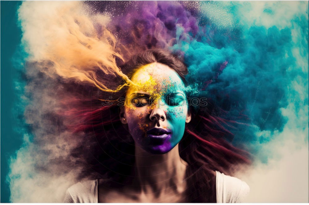 Similar – Image, Stock Photo Jule Young woman with dreads in front of graffiti