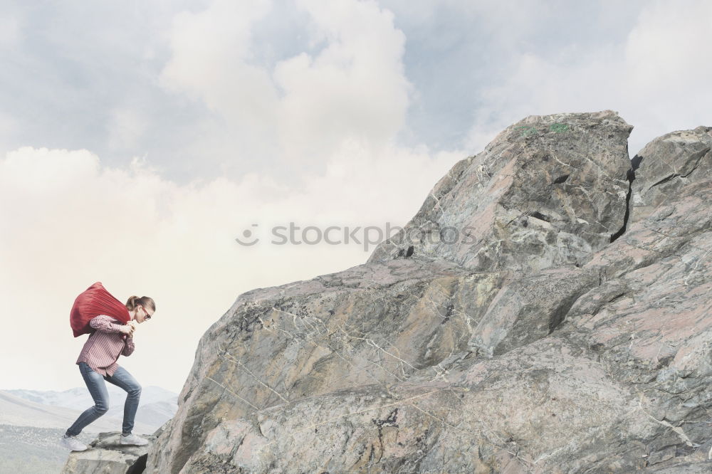 Similar – Image, Stock Photo Boy looking towards sunset from the old fortress