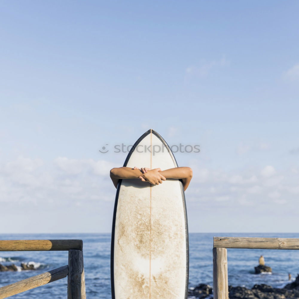 Similar – Image, Stock Photo Man in wetsuit swimming in ocean