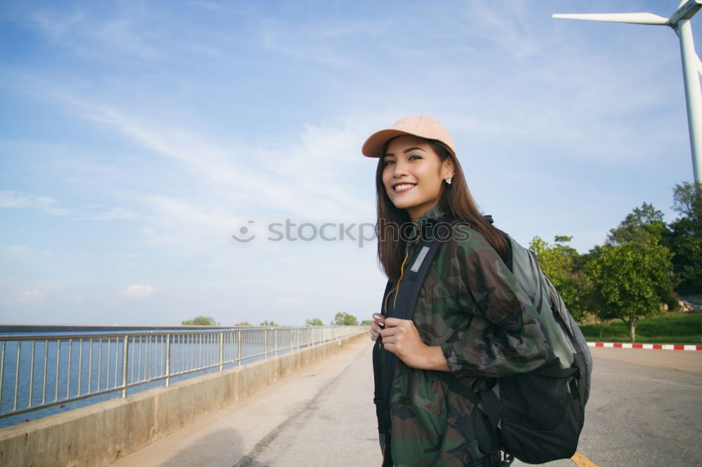 Similar – Image, Stock Photo Pretty Asian woman on street