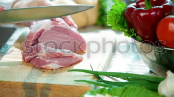 Similar – Image, Stock Photo roast pork Food Meat