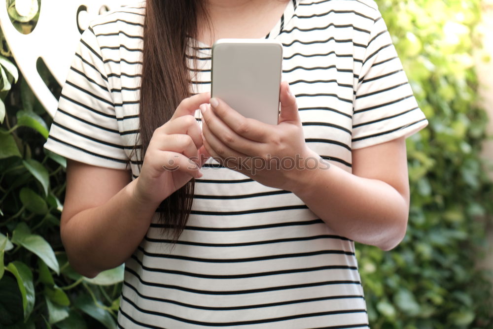 Similar – Image, Stock Photo young woman sitting at home sofa using mobile phone