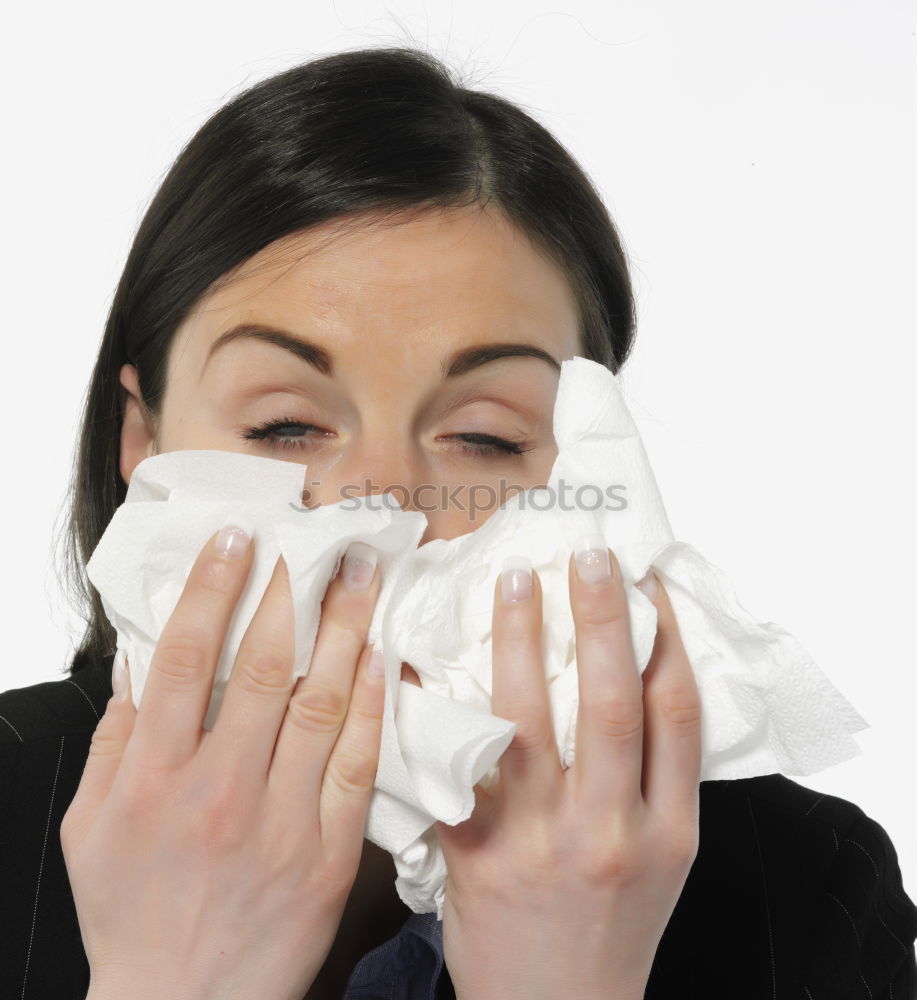 Similar – sneezing Illness Sneezing