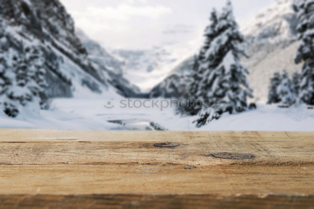 Similar – white winter land, wooden sledge