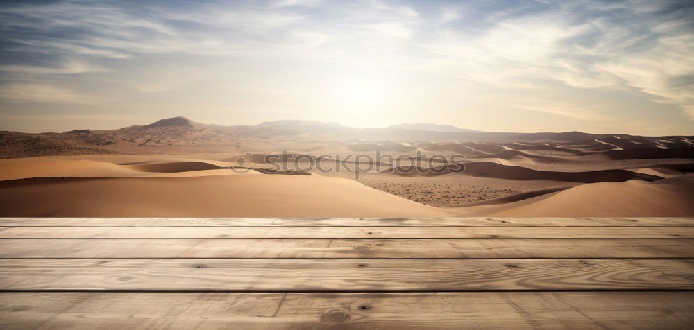 Image, Stock Photo caravan Sand Cloudless sky