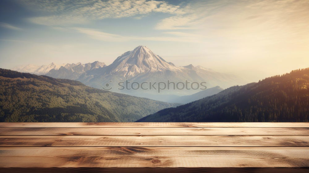 Similar – Grainau Landscape Sunrise