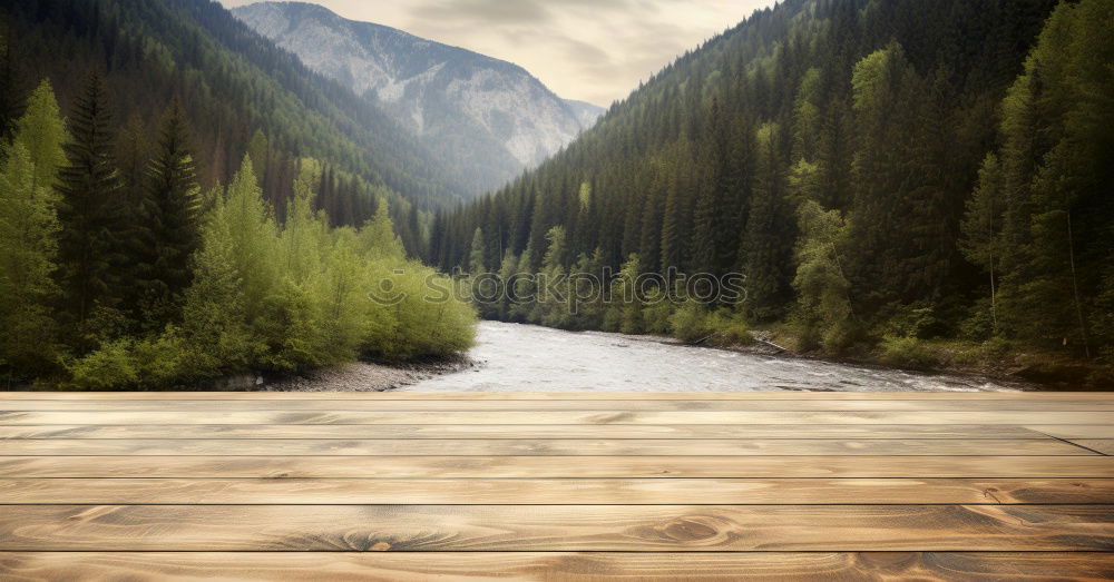 Similar – Stream of water and mountains