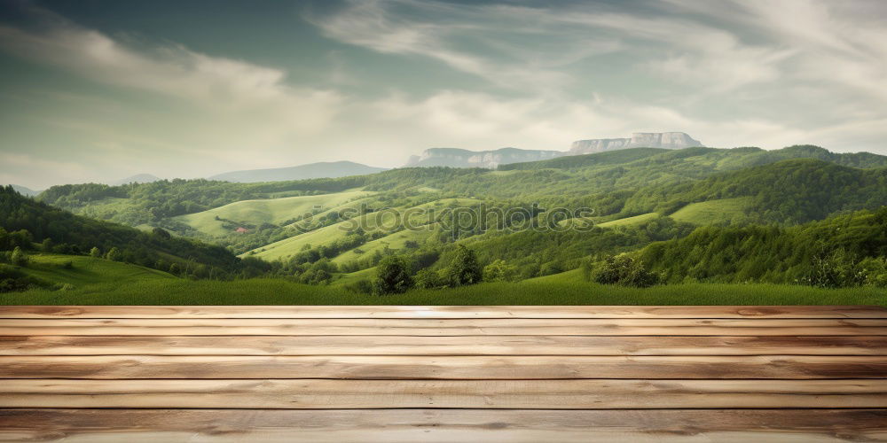 Similar – Image, Stock Photo Panorama Hochsauerland from Wilzenberg