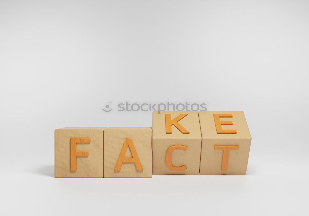 Image, Stock Photo Fake or fact fake news