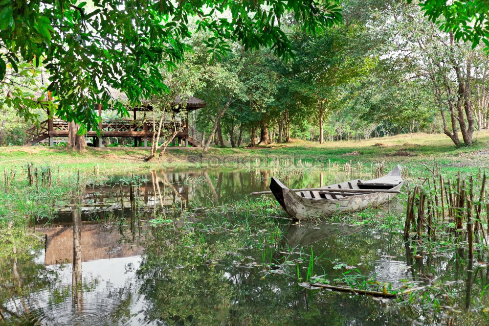 Similar – Image, Stock Photo Wooden house in forest